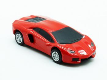 флешка машинка  MemoryKing Lamborghini (метал. корпус+вращающиеся колеса)