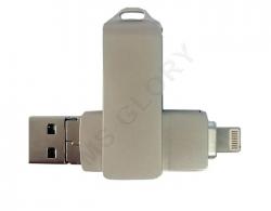 USB Флеш-накопитель Y-DISK 3 в 1  для Iphone, Android, Windows  64ГБ USB 3.0