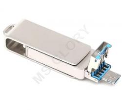 USB Флеш-накопитель Y-DISK 3 в 1  для Iphone, Android, Windows  128ГБ USB 3.0